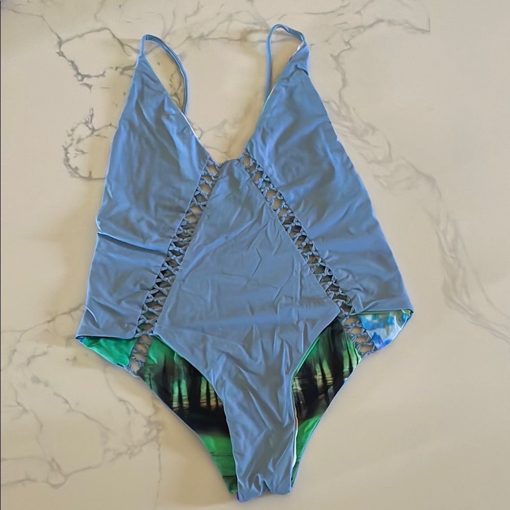 San Lorenzo one piece bikini. Reversible. Size XS. Never worn.